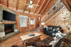 Indoors, Furniture, Living Room, Room, Fireplace