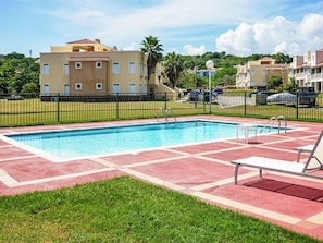 Enjoy the sun by the pool