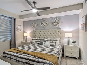 Cozy Master Bedroom with King Size Bed