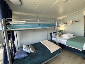 Two full beds and a twin