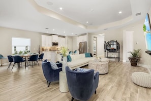 This open concept lets the family share in the conversation