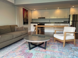 Private Living Room + Kitchen