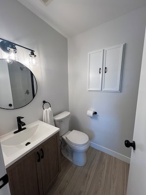 Bathroom attached to the master.