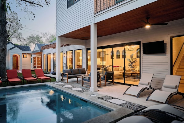 Back Patio Pool Area