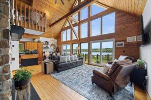 Stunning views of the lake from the main living area