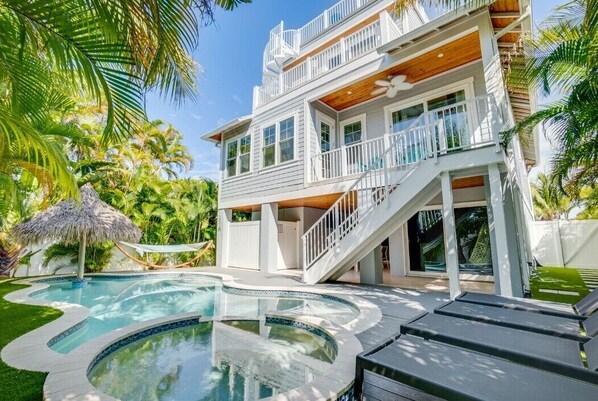 Backyard of home 