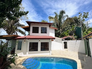 Our two-story villa offers stunning ocean views and a private pool