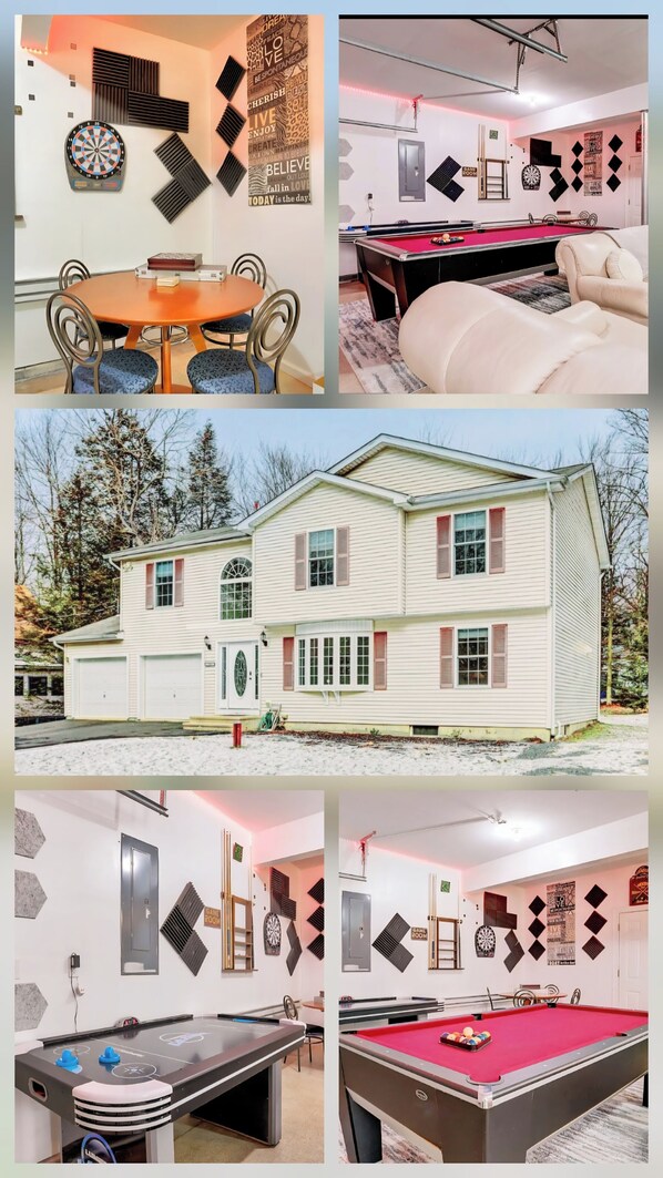 entire house with game room and Hot tub!