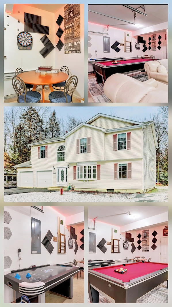 entire house with game room and Hot tub!