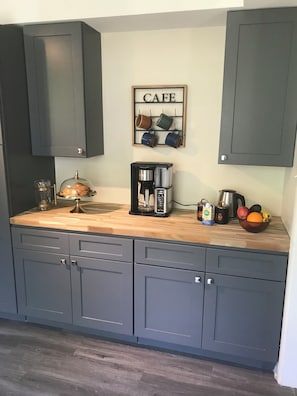 Coffee/ tea bar.