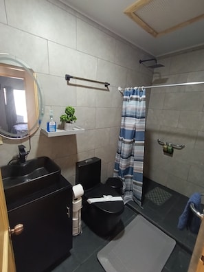 fully equipped bathroom