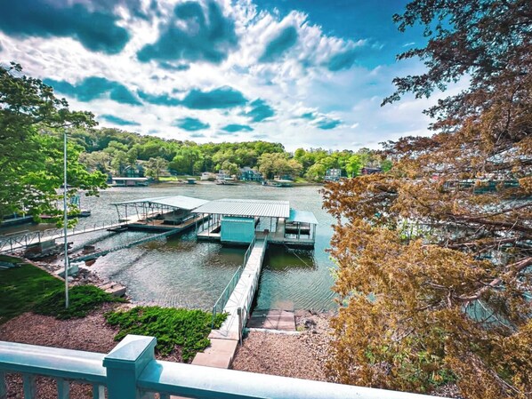 Private Lakefront home in sought after channel near everything.