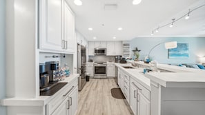 Open kitchen/living area