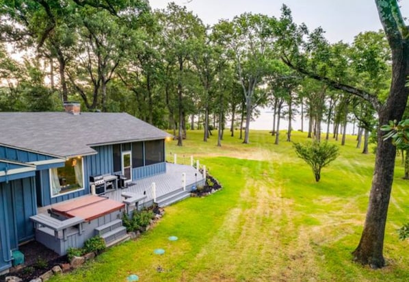 Nestled among the trees, this cozy lakeside home offers a peaceful getaway where you can unwind, explore nature, and soak in the fresh air.