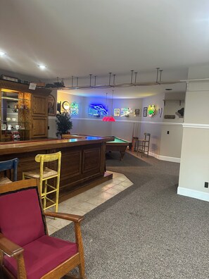 Pool table in Basement