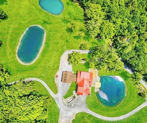 Enjoy the 16 acres of private grounds for exploring 