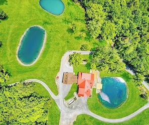 Enjoy the 16 acres of private grounds for exploring