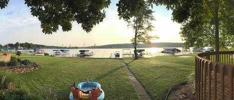 View of the yard and lake access