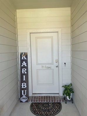 Front entrance key code entry