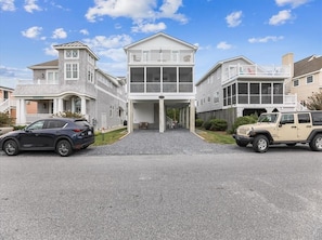 Welcome to The Gray Area! This newly renovated ocean block home offers stunning views just steps from Bethany Beach’s boardwalk.