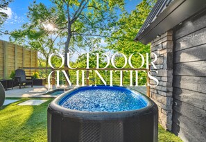 The cold plunge offers a refreshing place to soak while you enjoy the peaceful surroundings—cool, calm, and incredibly relaxing.