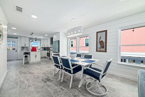 Enjoy a meal at the dining table