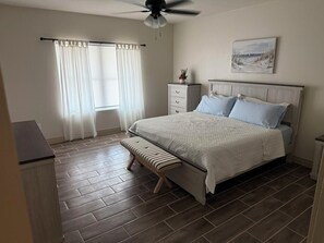 Master king-size bed. 