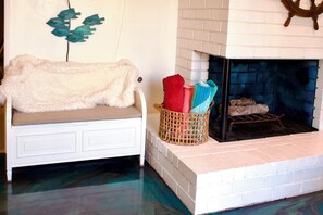 living room fireplace