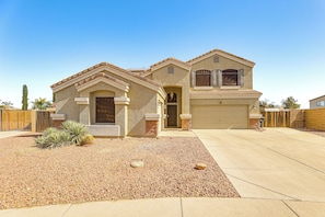 Property Exterior | 2-Story Home | Spacious Yard