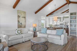 Modern design meets comfort in this central hangout zone.

