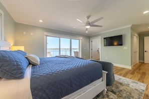 Primary bedroom with king and master bath.