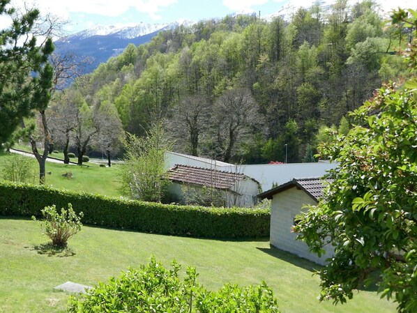 Arbre, Arbuste, Paysage, Maison, Chalet, Zone Rurale, Lot Terre, Station De Montagne, Jardin, Printemps