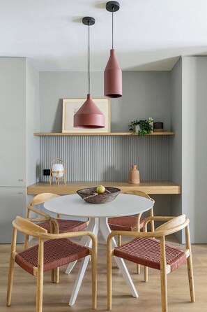 A second dining area is located just off the kitchen. Perfect for breakfasts or a kid's table.