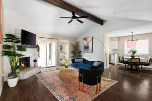 spacious living room