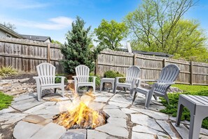 Stay warm by the fire pit