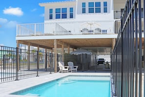 Swimming Pool on Beach Side of House