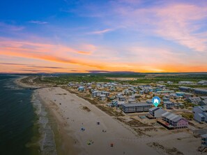 Arial View Evening looking West