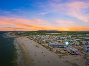 Arial View Evening looking West