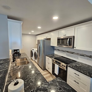 Newly renovated kitchen with new appliances