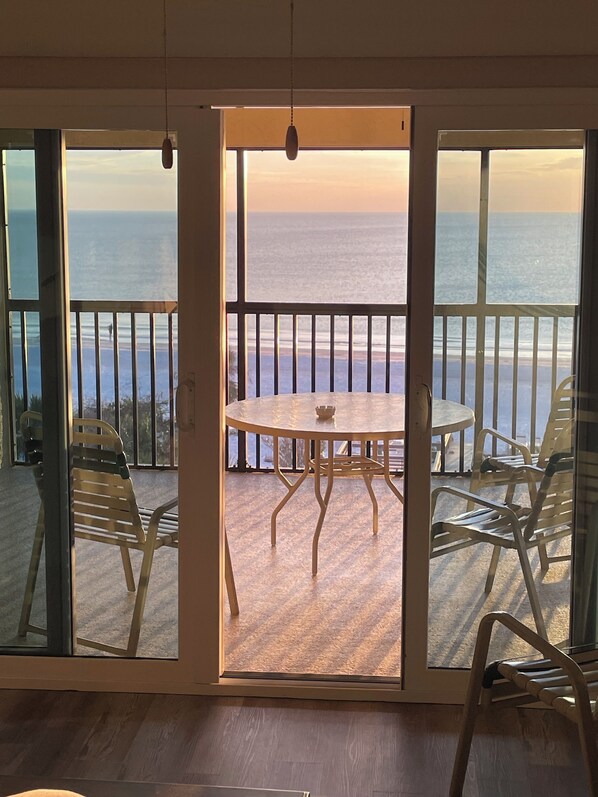 Private lanai to capture sunsets