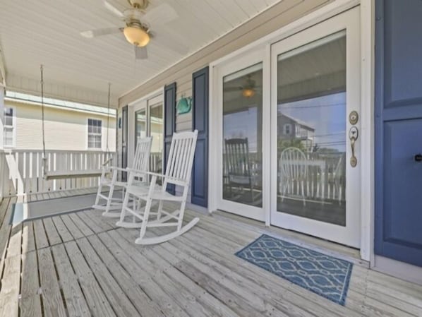 Architecture, Building, House, Porch, Door