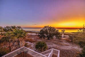 Sunset view from the 2nd floor deck