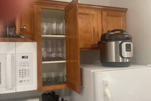 Well stocked kitchen supplies