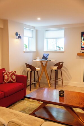 Two Stool High top table  Dining Area or Workspace 