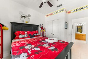 Our Bedroom # 2 - Mickey themed with queen beds