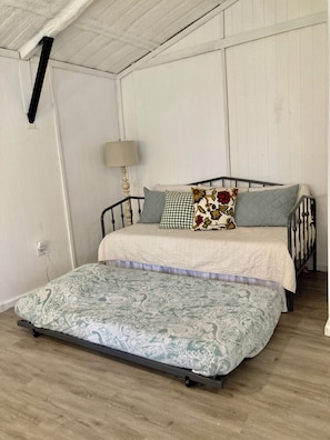 Twin memory foam pull out trundle.