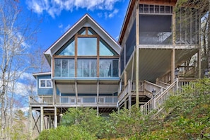 Back of Property | Floor to Ceiling Windows | Tucked Away in Nature