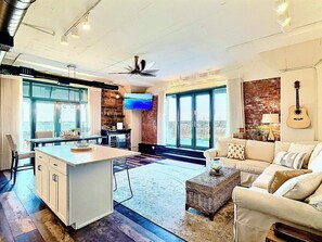 Open-Concept Comfort
Spacious and sunlit, this airy layout blends modern finishes with cozy textures — the perfect space to unwind after a day of lakeside adventures or Cedar Point thrills.

