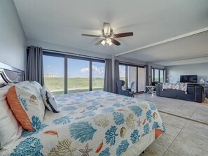 Main bedroom and living room