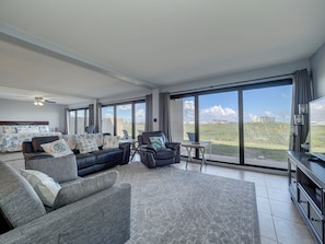 living room and view